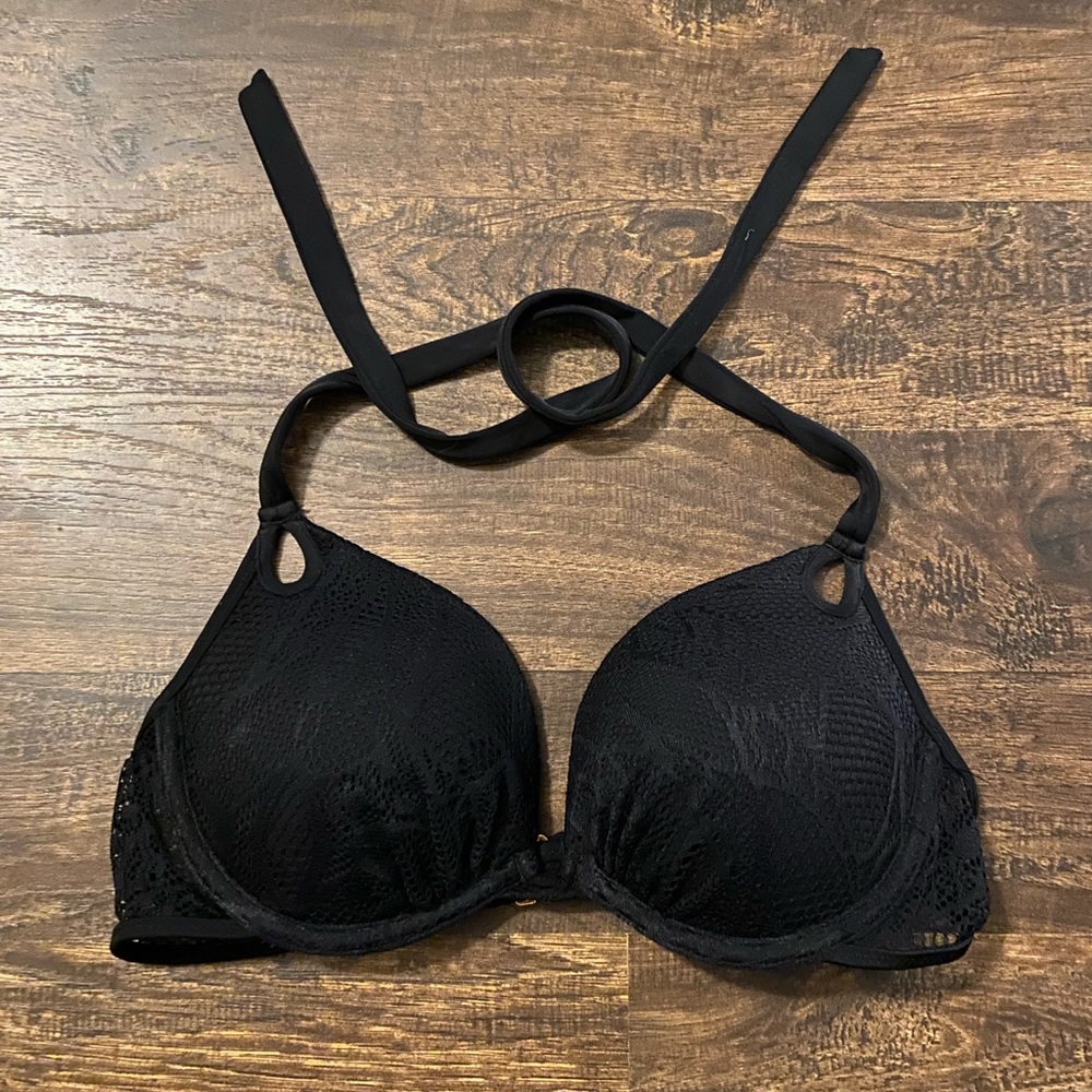Victoria’s Secret Gorgeous Black Swim Bikini Top